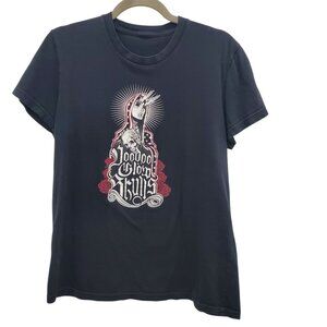Voodoo‎ Glow Skulls Break the Spell Black Graphic Ska Punk Band Tee Women's XL